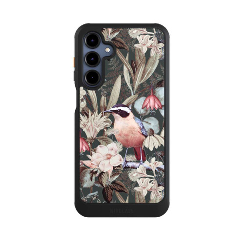Samsung Galaxy A16 5G NIVOcore Orange Bird in Vintage Flower Pattern