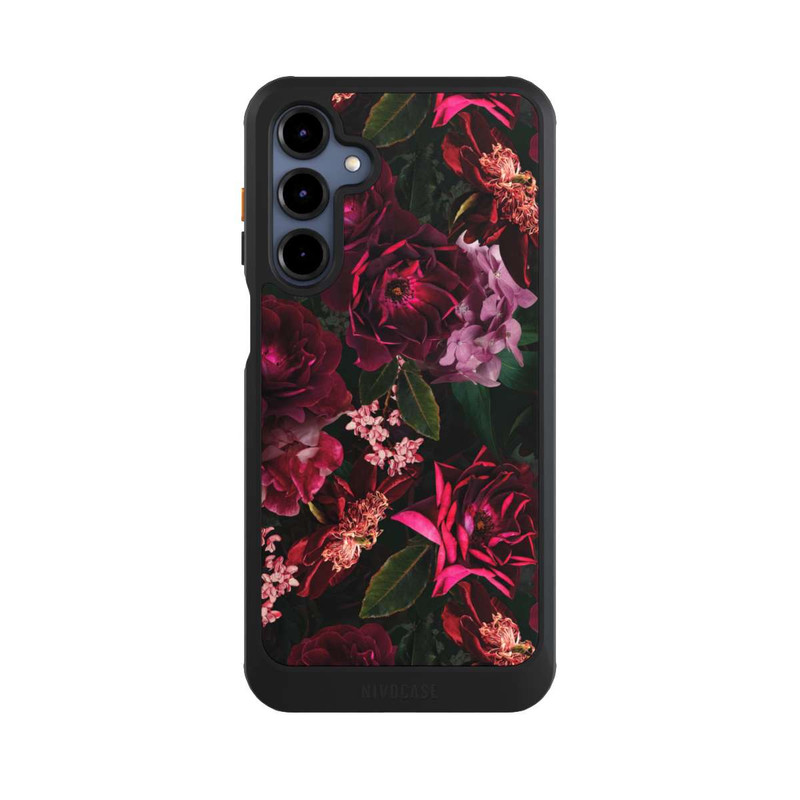 Galaxy A16 5G NIVOcore Fleurs rouge foncé et roses