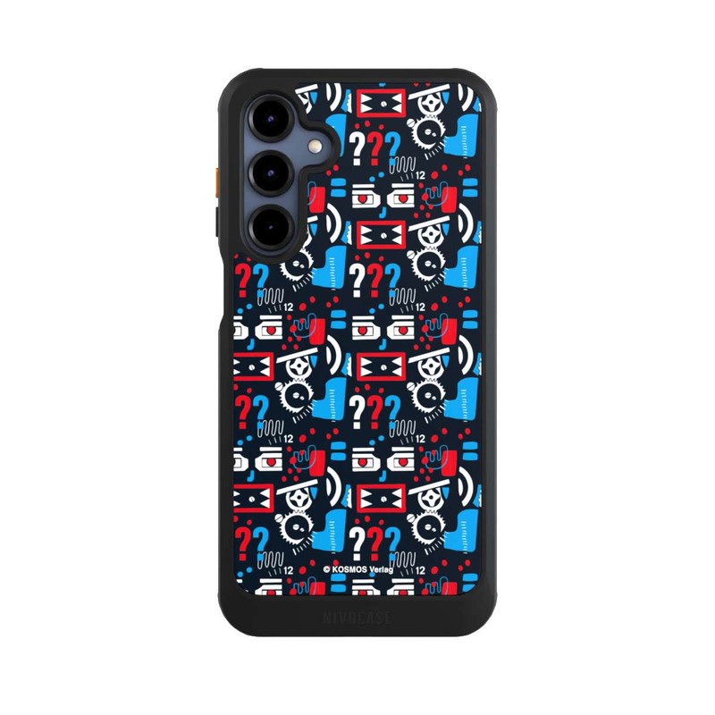Galaxy A16 5G NIVOcore Drei Fragezeichen Wildes Muster