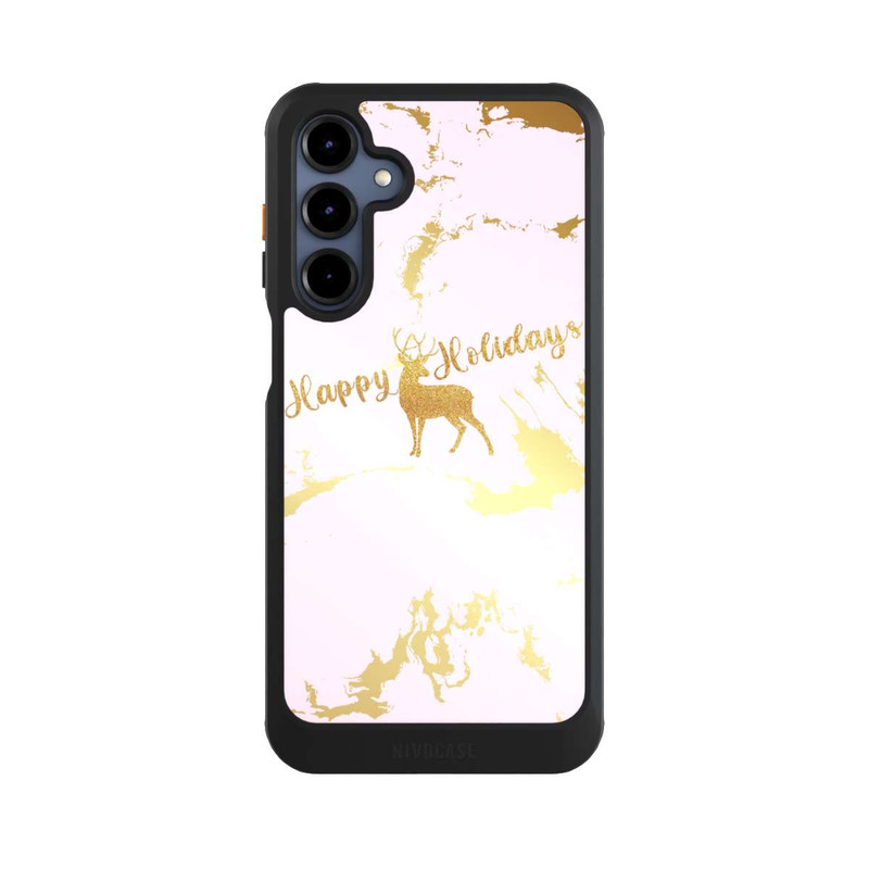 Galaxy A16 5G NIVOcore Happy Holidays Reindeer Gold
