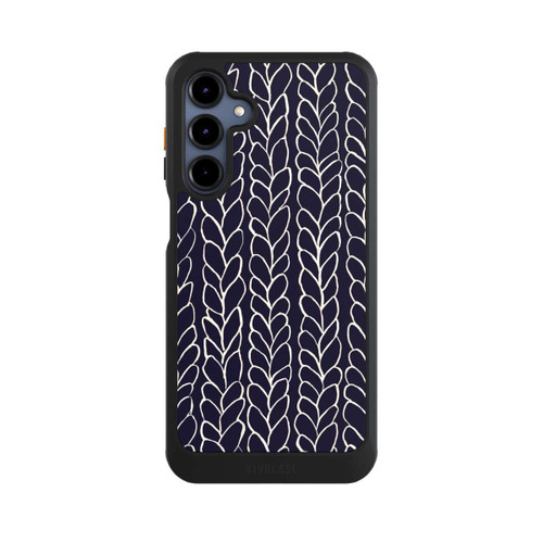 Samsung Galaxy A16 5G NIVOcore Wool Braids Drawings Navy