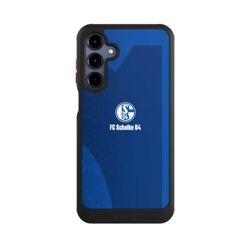 Samsung Galaxy A16 5G NIVOcore Schalke 04 Blauer Hintergrund Mit Logo