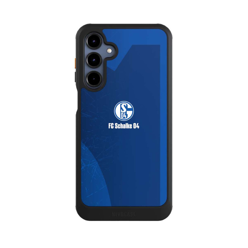 Galaxy A16 5G NIVOcore Schalke 04 Blauer Hintergrund Mit Logo