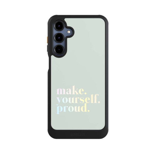 Samsung Galaxy A16 5G NIVOcore Make Yourself Proud Zitat-Minze und Farbverlauf