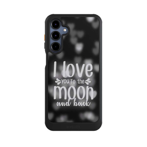 Samsung Galaxy A16 5G NIVOcore I Love You to The Moon And Back Black Hearts