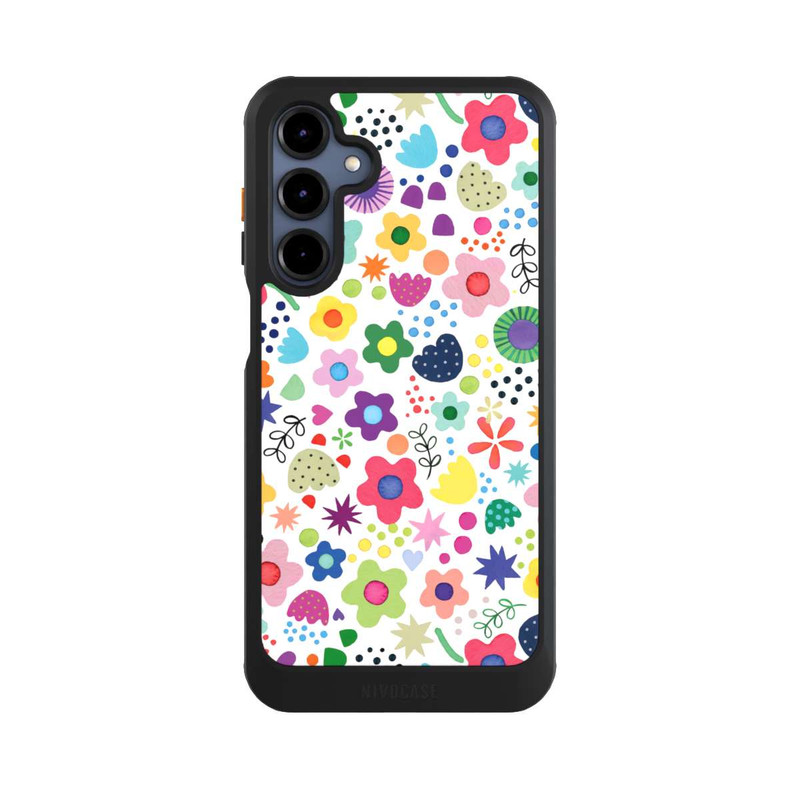 Galaxy A16 5G NIVOcore Psychedelische Blumen bunt