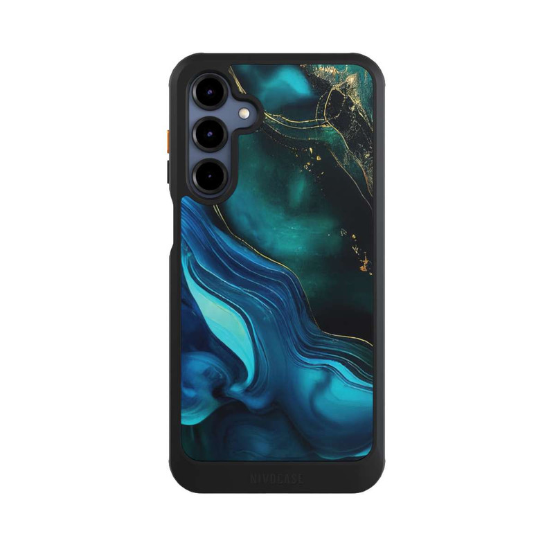 Galaxy A16 5G NIVOcore Encre bleue et dorée avec IA