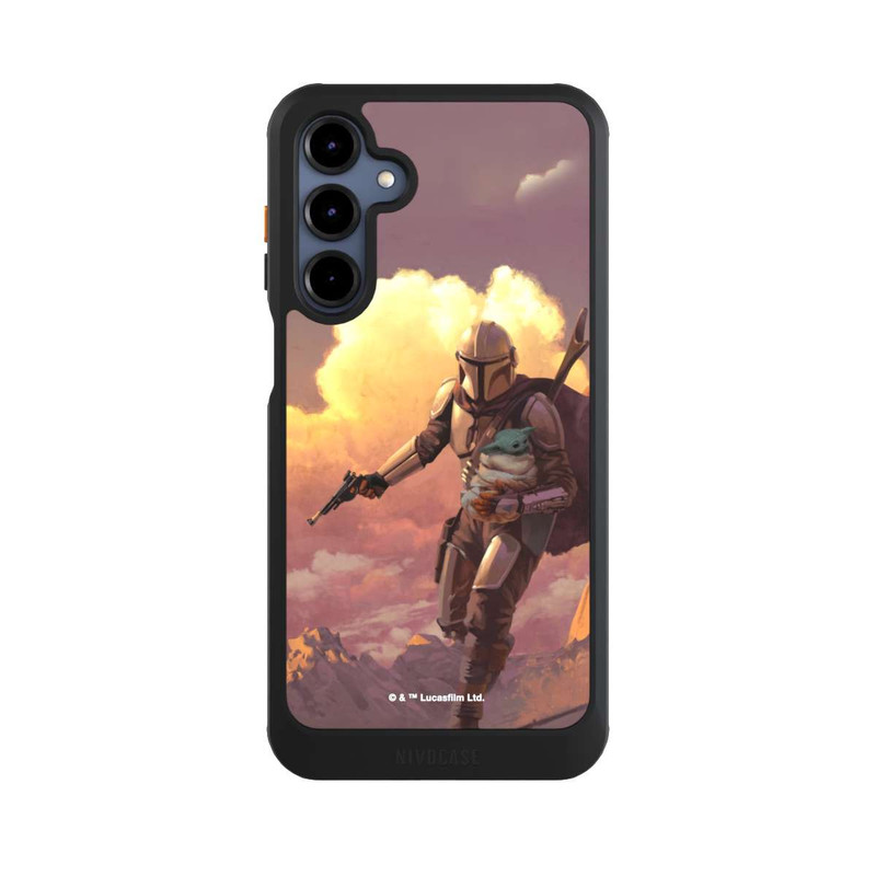Galaxy A16 5G NIVOcore Les nuages ​​du coucher du soleil Mandalorien et Grogu
