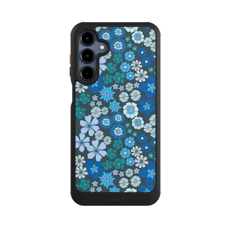 Galaxy A16 5G NIVOcore Blaue Blumen DeinDesign