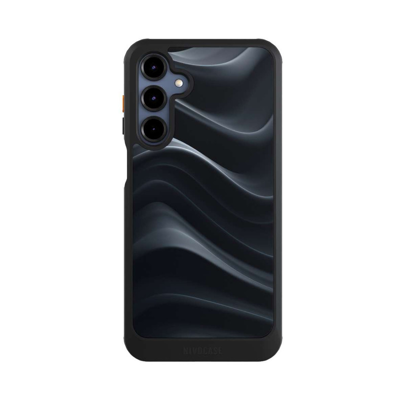 Galaxy A16 5G NIVOcore Black Waves Texture