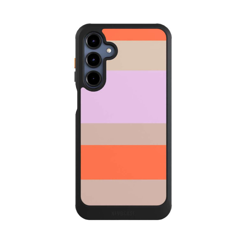 Galaxy A16 5G NIVOcore Moca Lila Orange Stripes