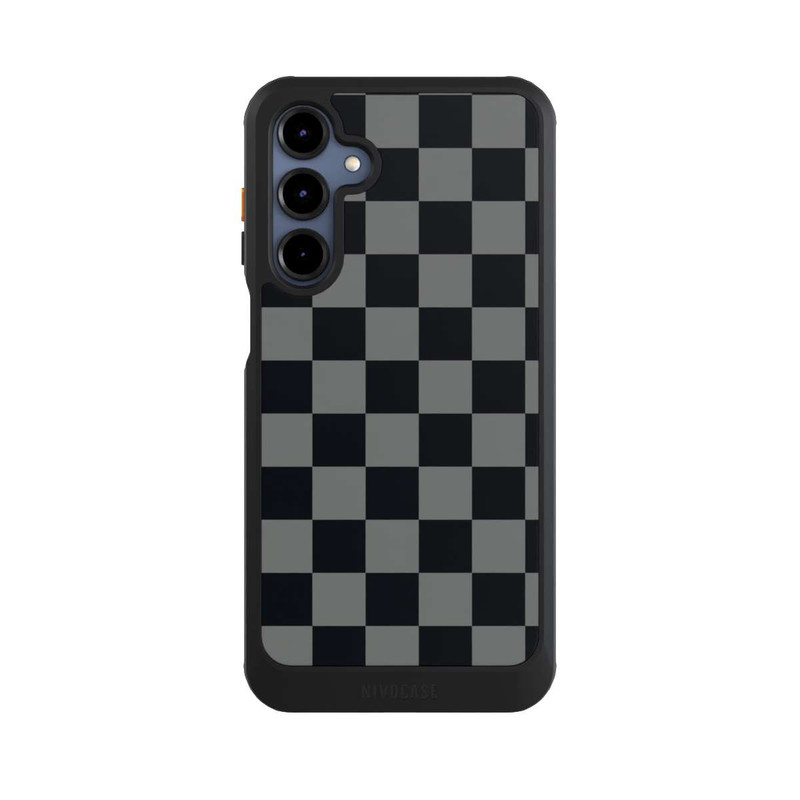 Galaxy A16 5G NIVOcore Checked Pattern Black Grey