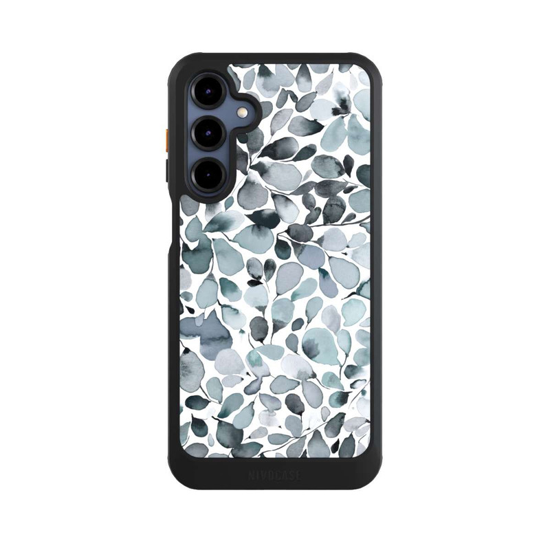 Galaxy A16 5G NIVOcore Eukalyptus Aquarell Blätter Grau