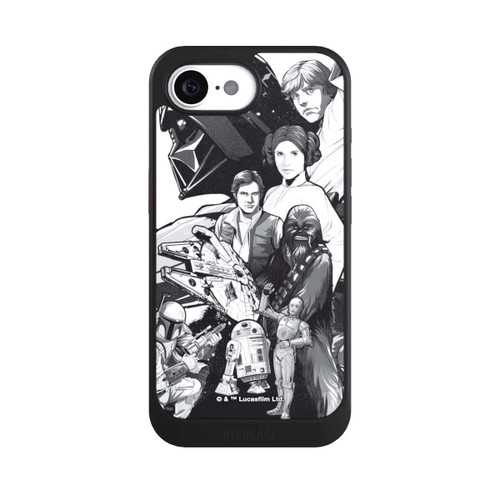 Apple iPhone 16e NIVOcore Star Wars Characters - Black and White