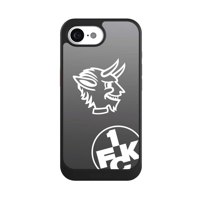 iPhone 16e NIVOcore Teufelskopf FCK auf Schwarz