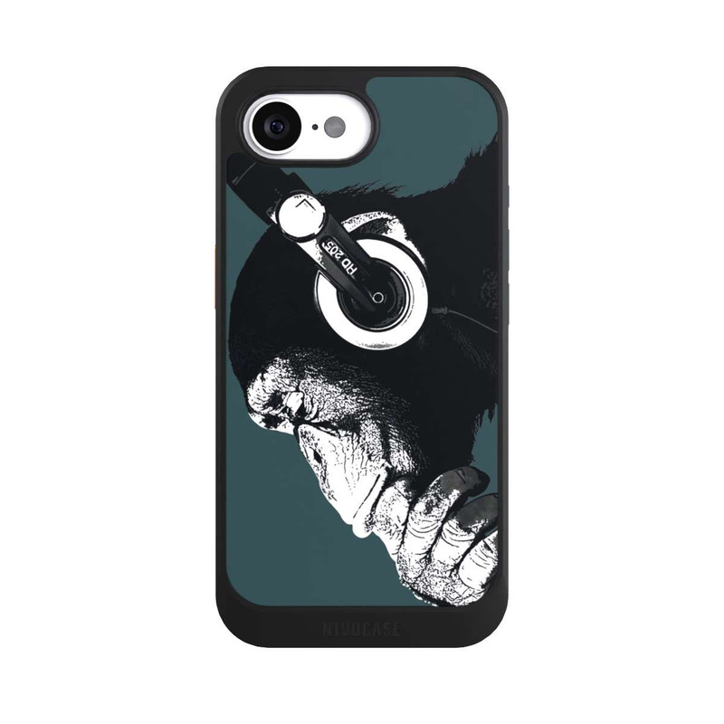 iPhone 16e NIVOcore Denkender Affe Blau