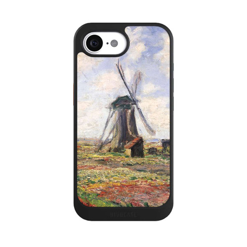Apple iPhone 16e NIVOcore Tulpenfelder mit der Rijnsburger Windmühle von Claude Monet