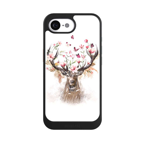 Apple iPhone 16e NIVOcore Hirsch Blumen Geweih