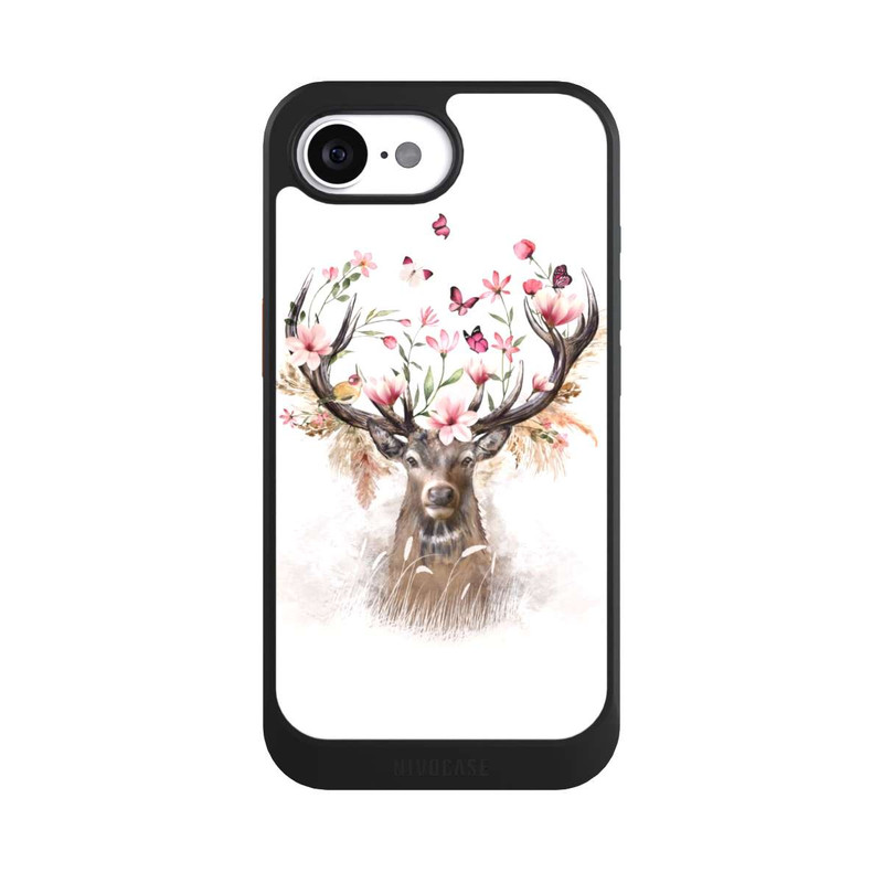 iPhone 16e NIVOcore Hirsch Blumen Geweih