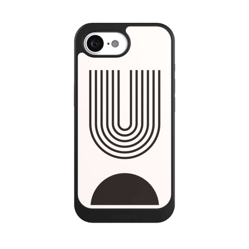 Apple iPhone 16e NIVOcore Modern Art Schwarz Lines