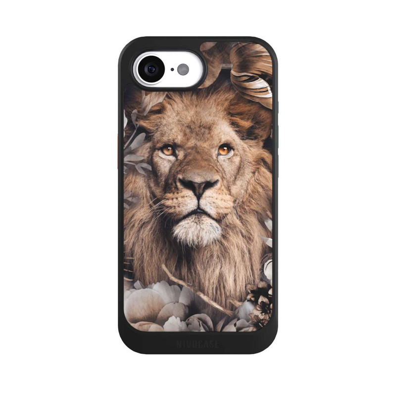 iPhone 16e NIVOcore Lion Flower Frame beige
