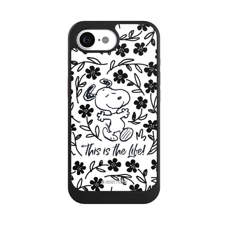 iPhone 16e NIVOcore Snoopy This Is The Life Noir & Blanc
