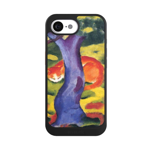Apple iPhone 16e NIVOcore Cat Behind Tree by Franz Marc