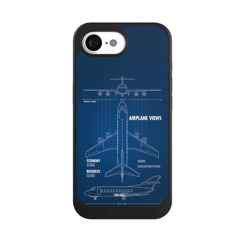 Apple iPhone 16e NIVOcore Flugzeug-Wireframe