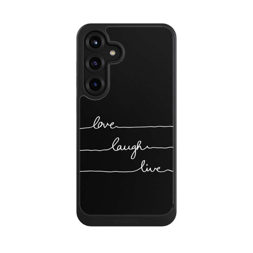 Samsung Galaxy S25+  NIVOcore Love Laugh Live weiß/schwarz