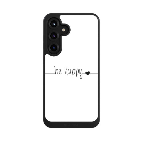 Samsung Galaxy S25+  NIVOcore Be Happy Weisser Hintergrund