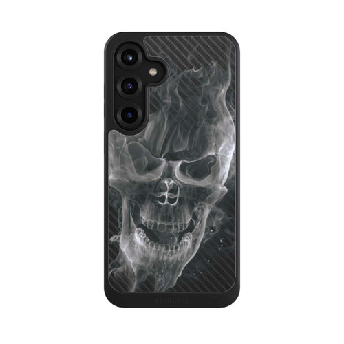 Samsung Galaxy S25+  NIVOcore rauchender Totenkopf Carbon