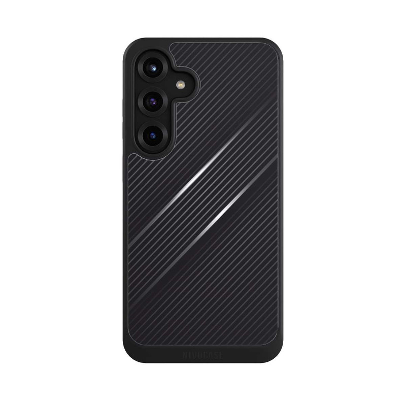 Galaxy S25 + NIVOcore Lignes Aspect Fibre de Carbone