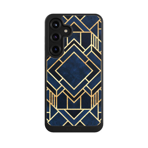 Samsung Galaxy S25+  NIVOcore Kunst Deko Blau Golddruck