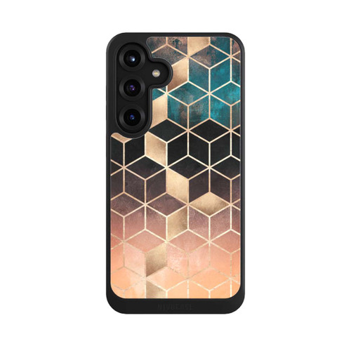 Samsung Galaxy S25+  NIVOcore Ombre Dream Cubes Gold Print