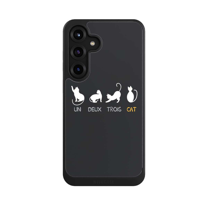 Galaxy S25 + NIVOcore Un Deux Trois Cat