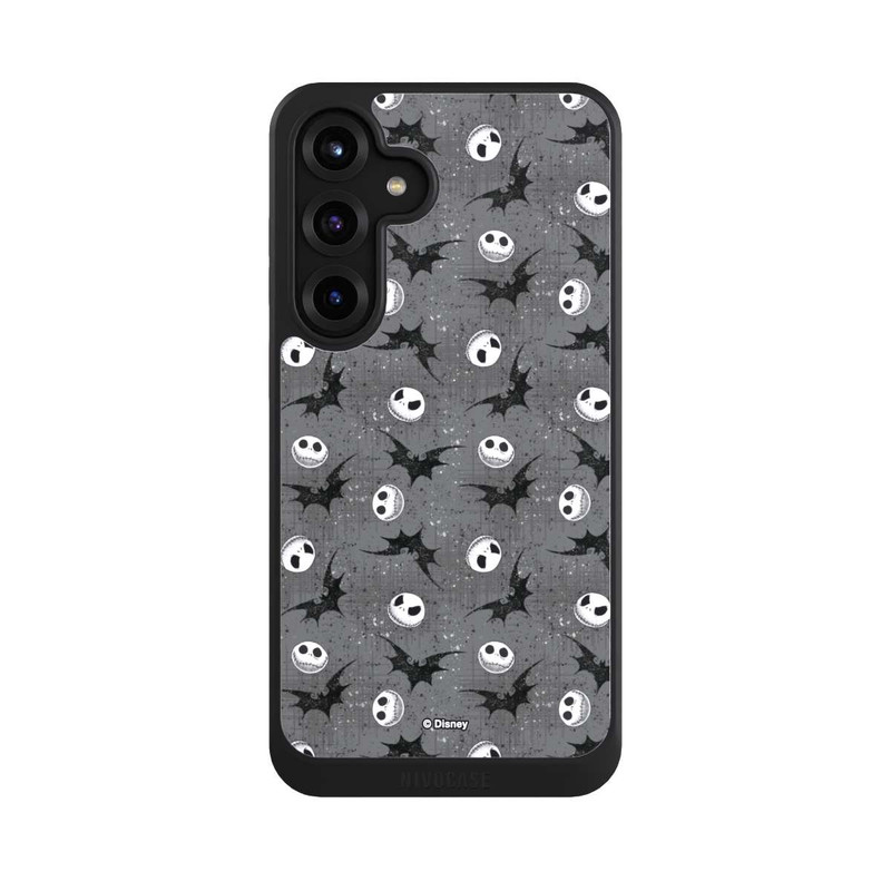 Galaxy S25 + NIVOcore Jack Grey Pattern Tim Burtons Nightmare before Christmas