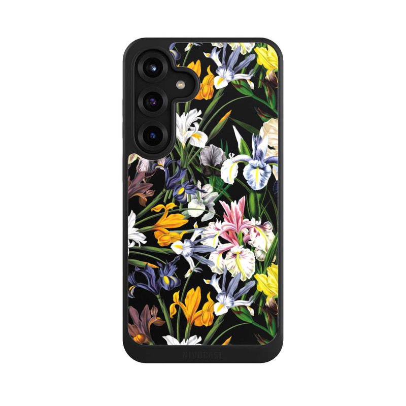 Galaxy S25 + NIVOcore Fond d'écran de fleurs sauvages sombres