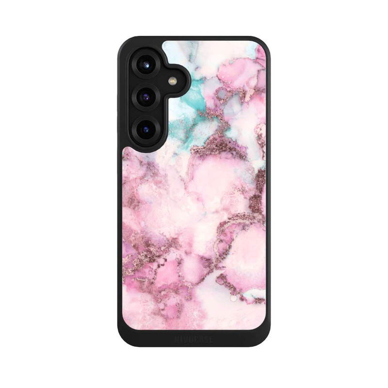 Galaxy S25 + NIVOcore Encre tourbillonnante rose