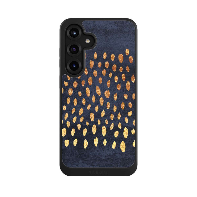 Galaxy S25 + NIVOcore Or & Bleu Pattern
