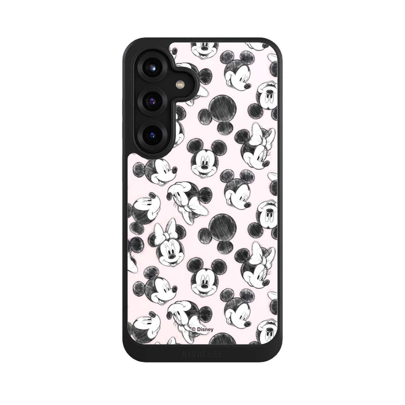 Galaxy S25 + NIVOcore Minnie & Mickey Viele Gesichter Pink