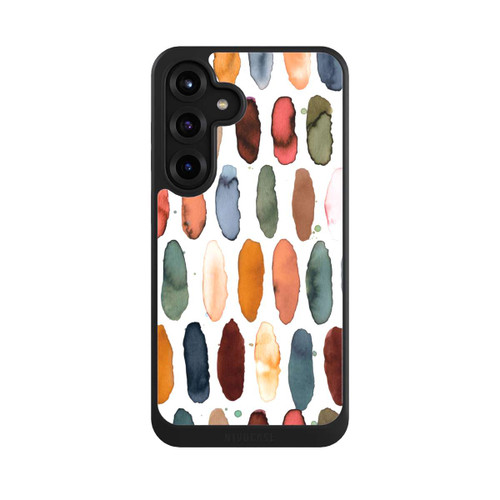 Samsung Galaxy S25+  NIVOcore Aquarellstriche aus mineralischem Terrakotta