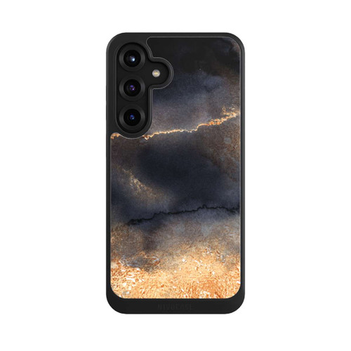 Samsung Galaxy S25+  NIVOcore Schwarzer Marmor Goldstaub Look