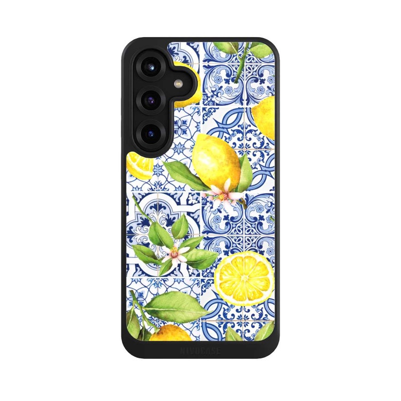Galaxy S25 + NIVOcore Griechische Zitronen Muster