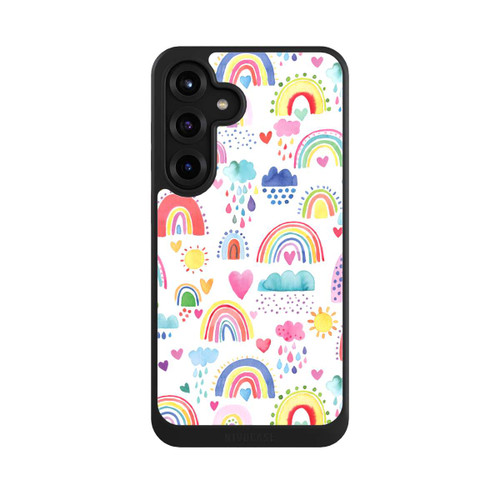 Samsung Galaxy S25+  NIVOcore Lovely Rainbows Multi Red