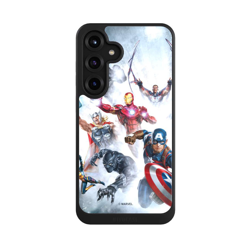 Galaxy S25 + NIVOcore Les Avengers vous sautent dessus