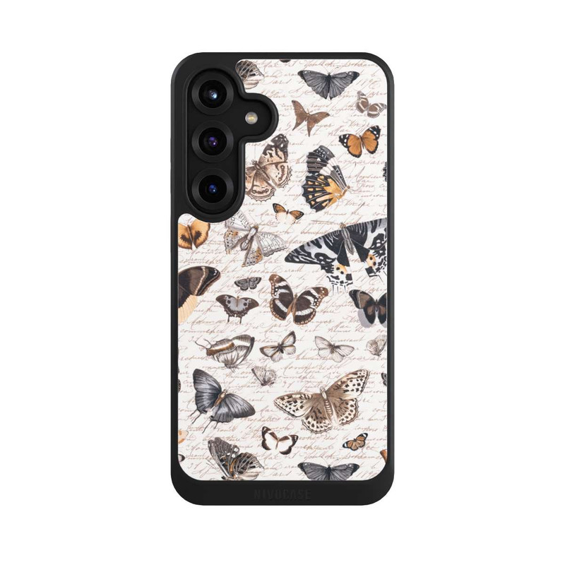 Galaxy S25 + NIVOcore Motif papillon bohème