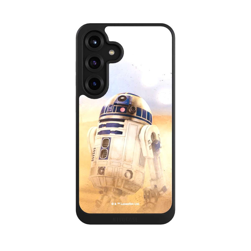 Galaxy S25 + NIVOcore R2D2 dans le désert