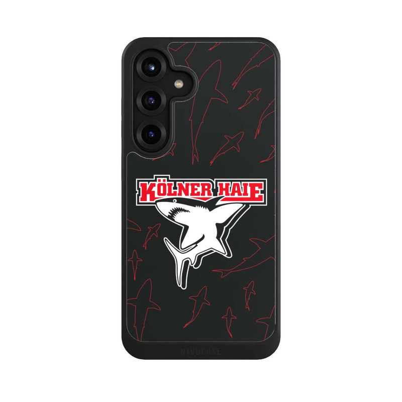 Galaxy S25 + NIVOcore Haie Muster Rot