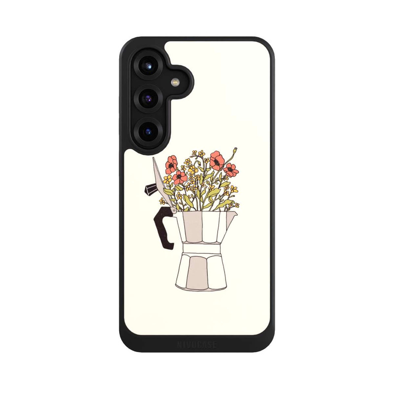 Galaxy S25 + NIVOcore Moka Blumen