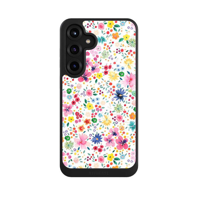 Galaxy S25 + NIVOcore Millefleurs Pink Spring Garden